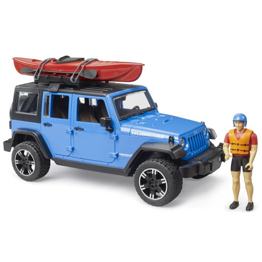 Jeep Wrangler Rubicon with kayak and figure