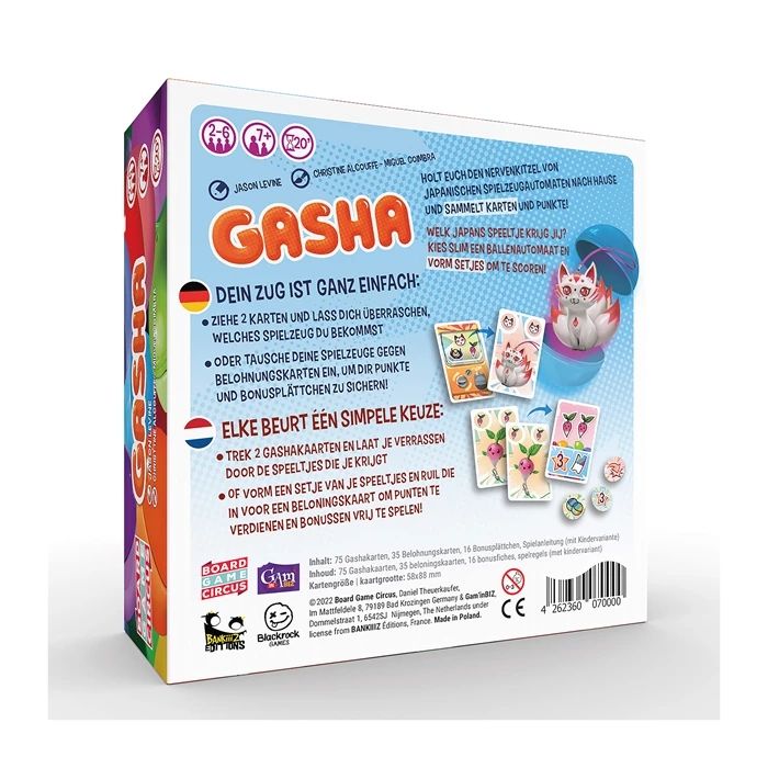 Jeu de société cirque Gasha (d)