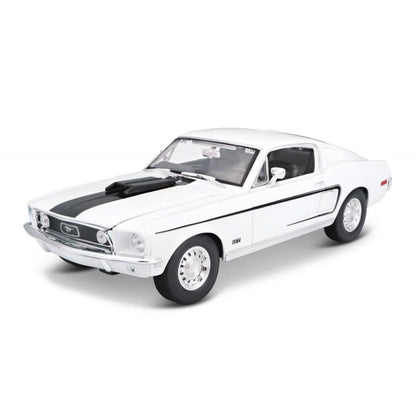 Maisto Ford Mustang GT Cobra 1968 blanche 1/18