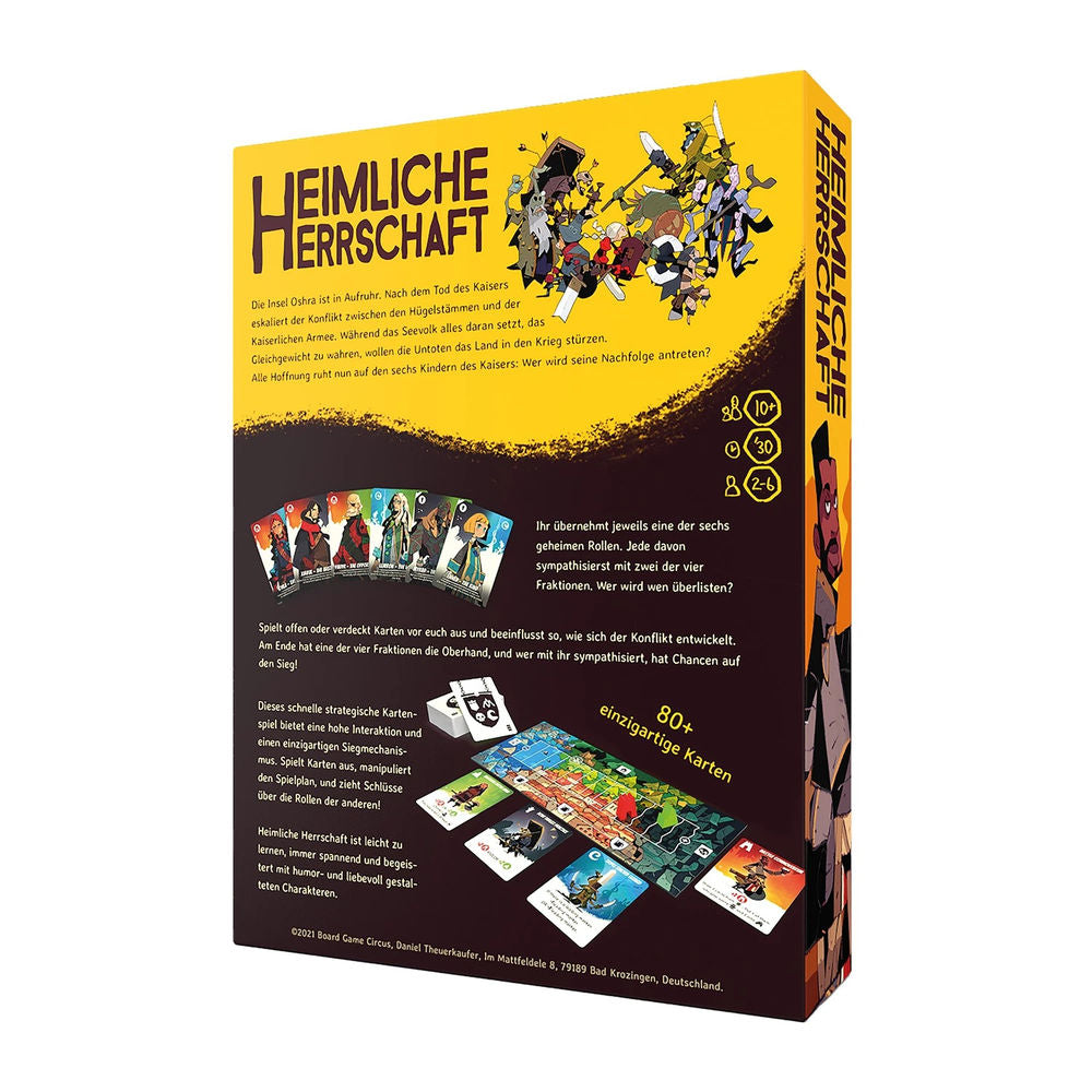 Board Game Circus Heimliche Herrschaft (d)