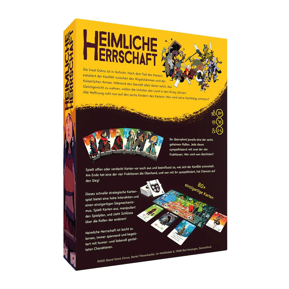 Board Game Circus Heimliche Herrschaft (d)