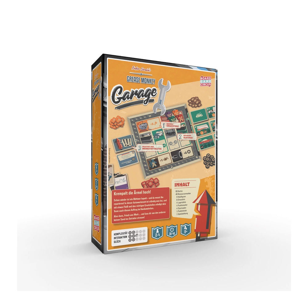 Board Game Circus Grease Monkey Garage (d)