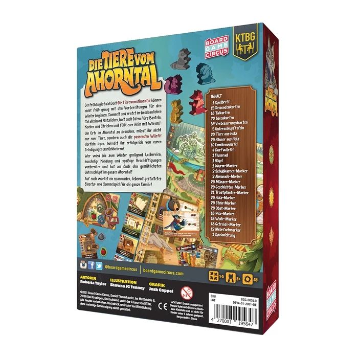 Board Game Circus Die Tiere vom Ahorntal (d)