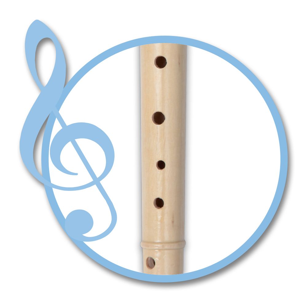 Bontempi wooden recorder with soprano tuning