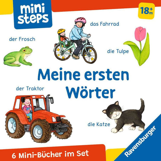 Ravensburger ministeps: Mein erster Bücher-Würfel: Meine ersten Wörter (Bücher-Set)
