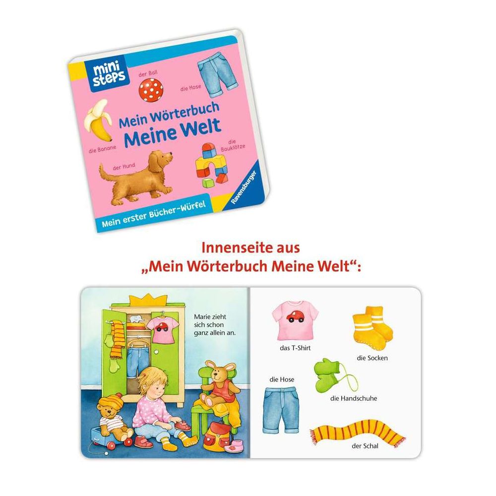 Ravensburger ministeps: My first book cube: My first words (book set)