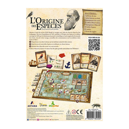 Origames L'origine des especes (f)