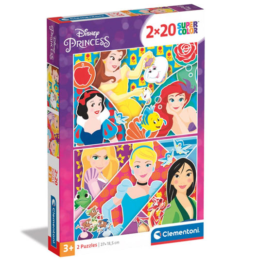 Clementoni Puzzle Princesse, 2x20 pièces