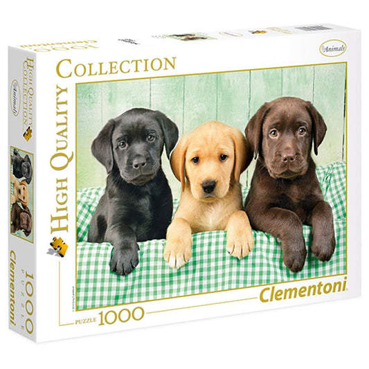 Clementoni Puzzle 3 Labradors, 1000 pièces