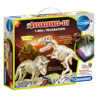 Clementoni excavation set T-Rex &amp; Triceratop