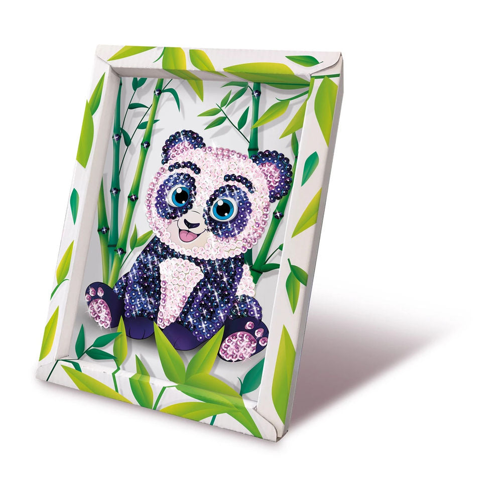 Paillettenkunst Panda