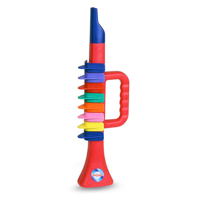 Bontempi trumpet, 8 coloured keys blister, 27 cm