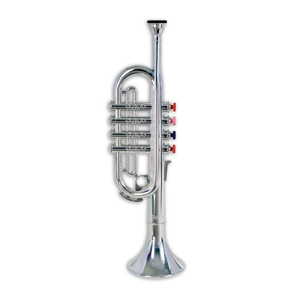Bontempi trumpet with 4 coloured keys, 37 cm