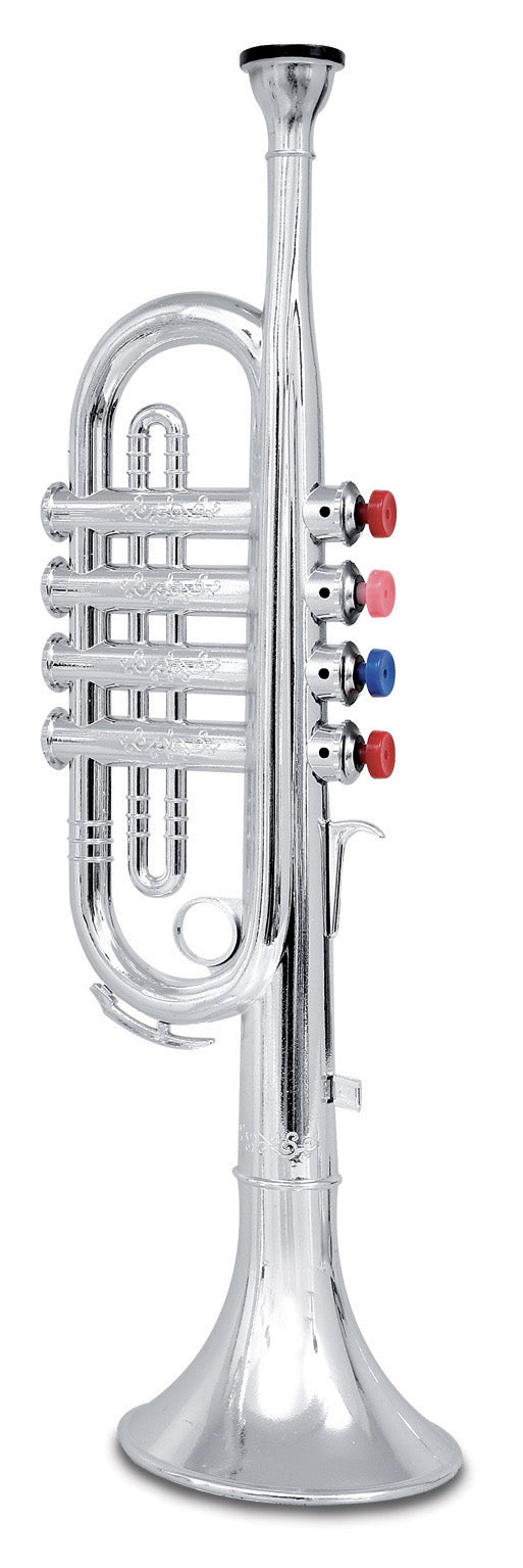 Bontempi Trompete mit 4 farbigen Tasten, 37 cm