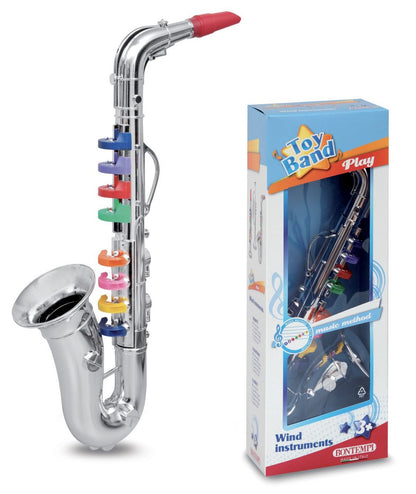Bontempi saxophone with 8 colored keys