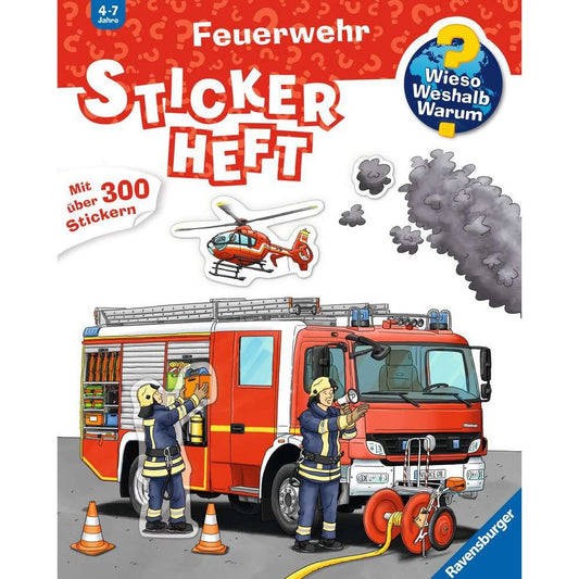 Ravensburger Why? How? What for? Sticker book: Fire brigade