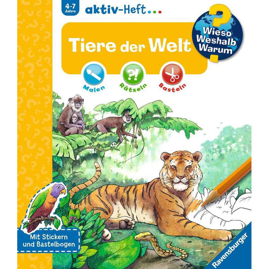 Ravensburger Why? What for? What for? active booklet: Animals of the world