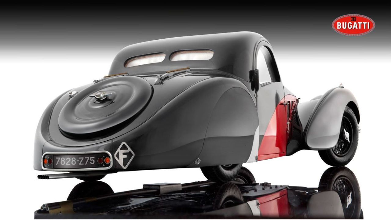 Bauer Bugatti Atalante 1937 Type 57SC 1:12 rot