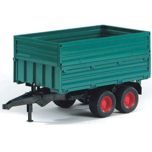 Bruder tandem axle transport trailer with clip-on side wall