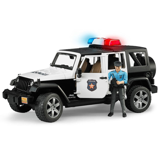 Bruder Polizeifahrzeug mit Polizist und Ausstattung, 1:16