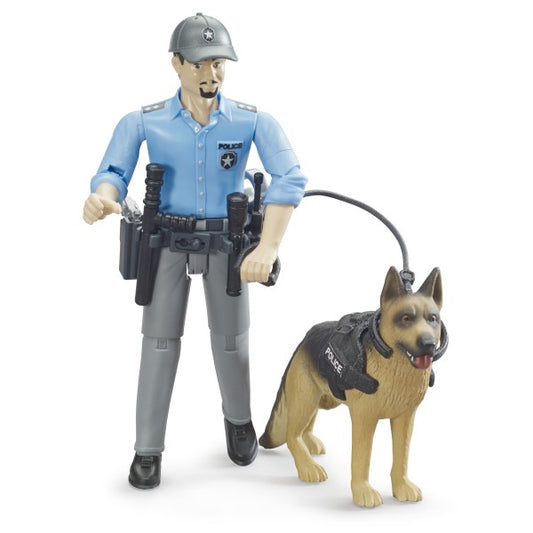 Brother policeman with dog