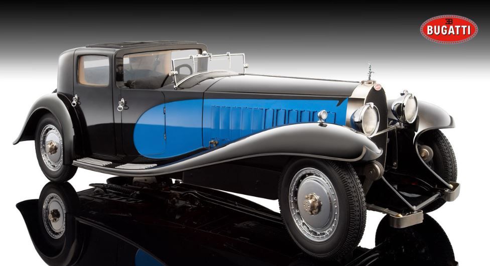 Bauer Bugatti Royal Coupé de ville 1:18, black/blue