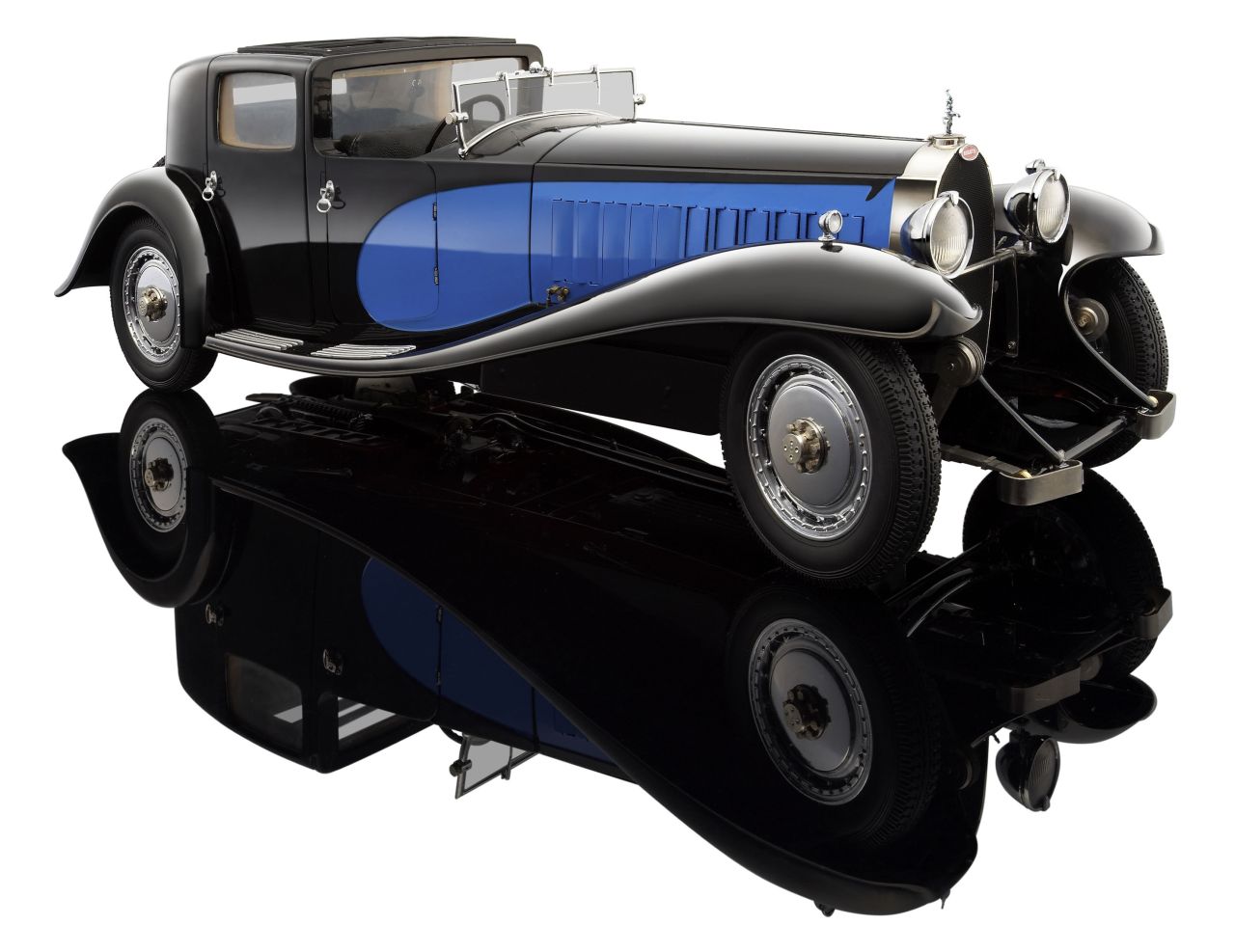 Bauer Bugatti Royal Coupé de ville 1:18, noir/bleu