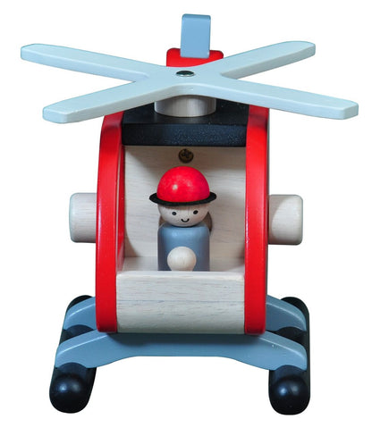 Playba fire brigade helicopter with figure