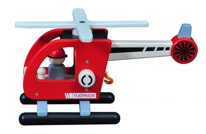 Playba fire brigade helicopter with figure