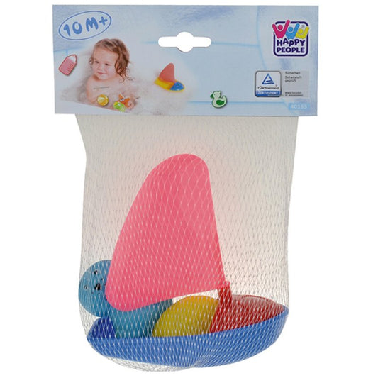 Happy People bathing toys in boat, 14 cm, assorted