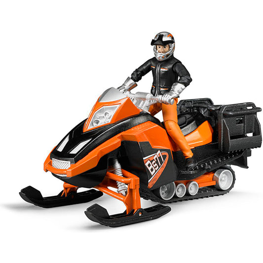 Bruder snowmobile with driver