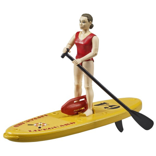 Brother lifeguard with SUP board