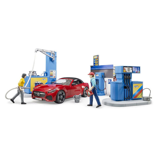Bruder petrol station with car wash