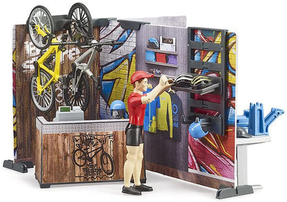 Bruder bicycle shop with workshop