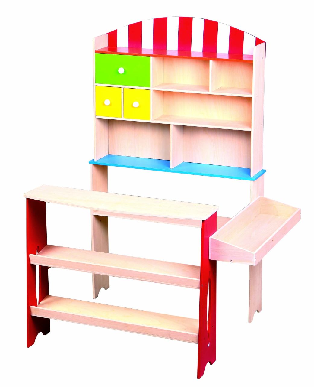 Spielba sales stand with 6 Harassli, without accessories