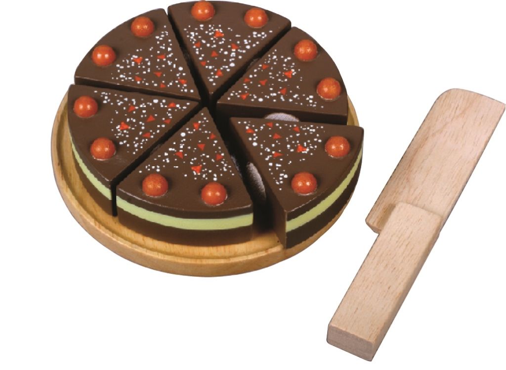 Play chocolate cake for cutting