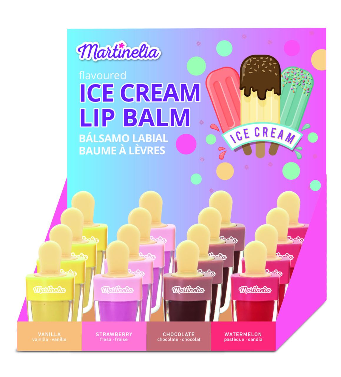 Baume à lèvres crème glacée Martinelia cul.