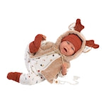 Llorens baby doll Mimi with hooded vest 42cm