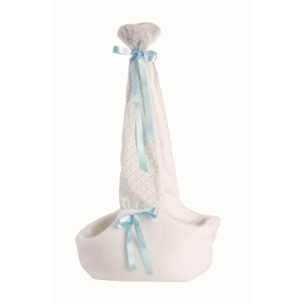 Llorens baby doll with hanging cradle blue 42cm