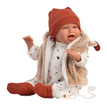 Llorens baby doll Mimi with hooded vest 42cm