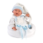 Llorens baby doll with hanging cradle blue 42cm