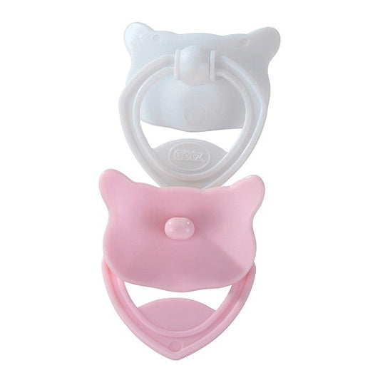 Götz 2 x pacifier pink/white for Cookie