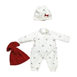 Llorens pajama set with hat and cuddly blanket 35-38cm