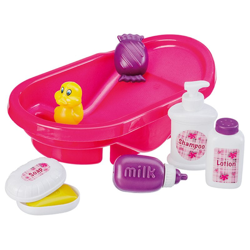 Happy People doll bathtub with accessories