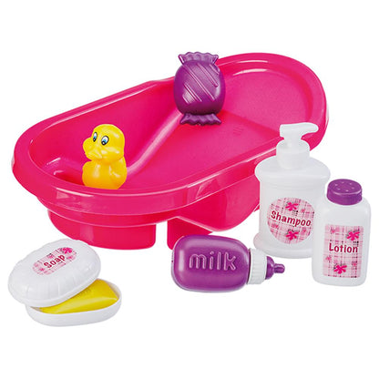 Happy People doll bathtub with accessories