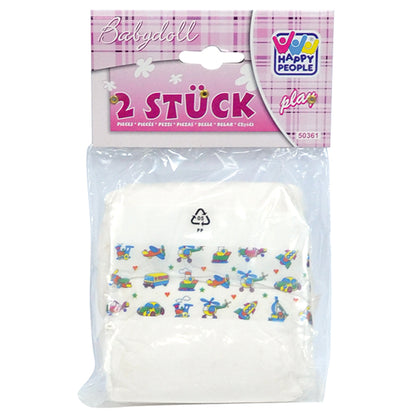 Happy People doll diapers with motifs