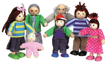 Playba bendy dolls large family