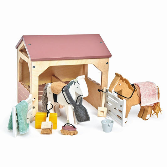 Horse stable for dollhouse