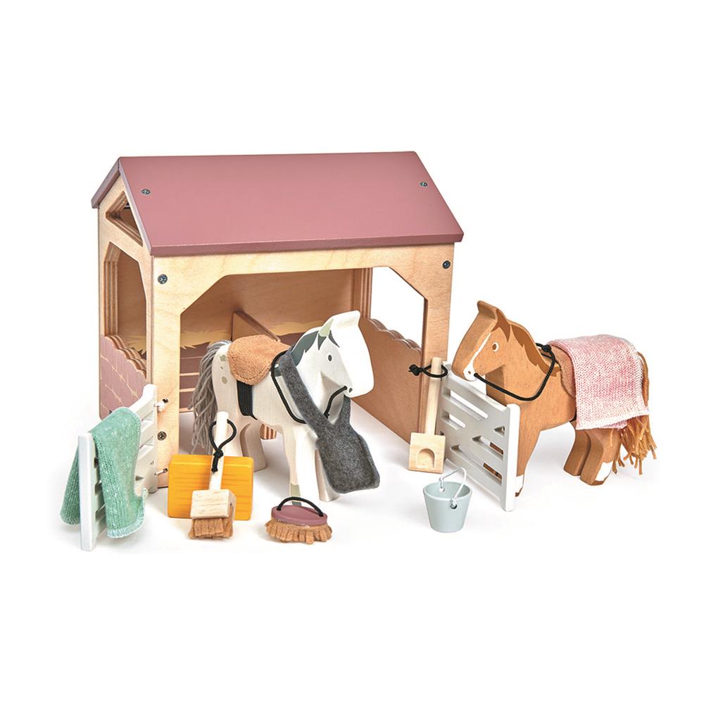 Horse stable for dollhouse