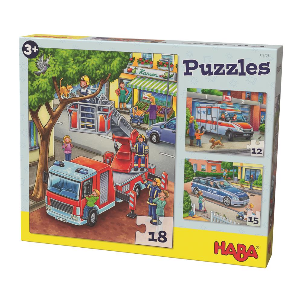 HABA Puzzles Police, pompiers &amp; Co.